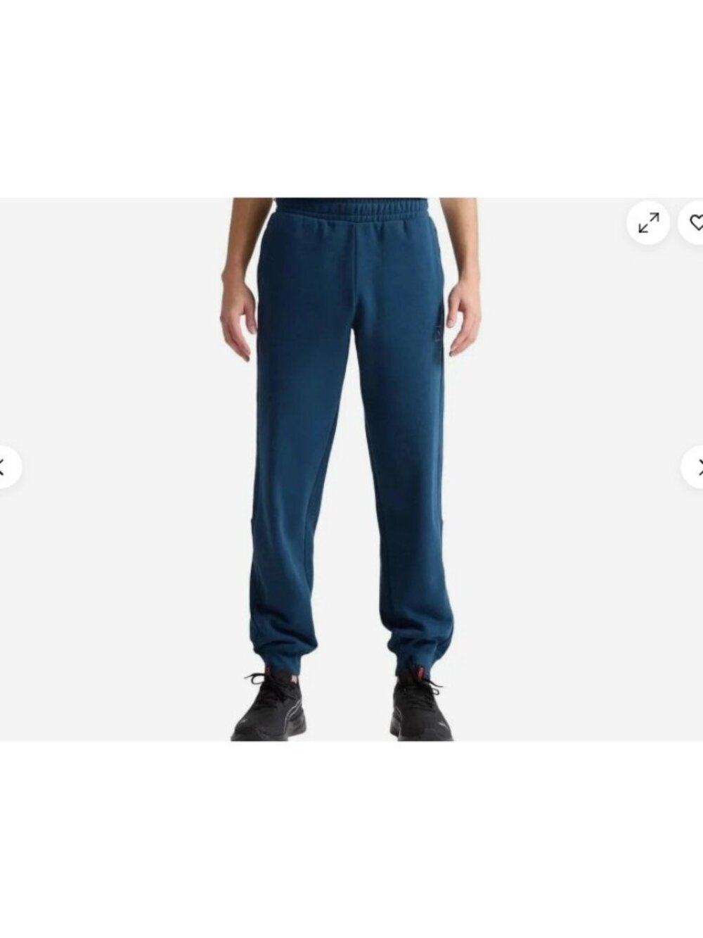 NWT Puma Men's Blue M Fleece Jogger Pants Cotton Blend 31" Inseam